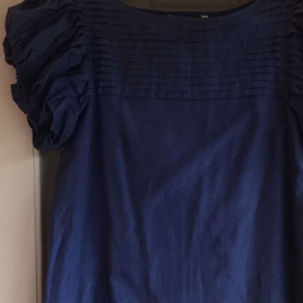 Kensie blue puff sleeve dress